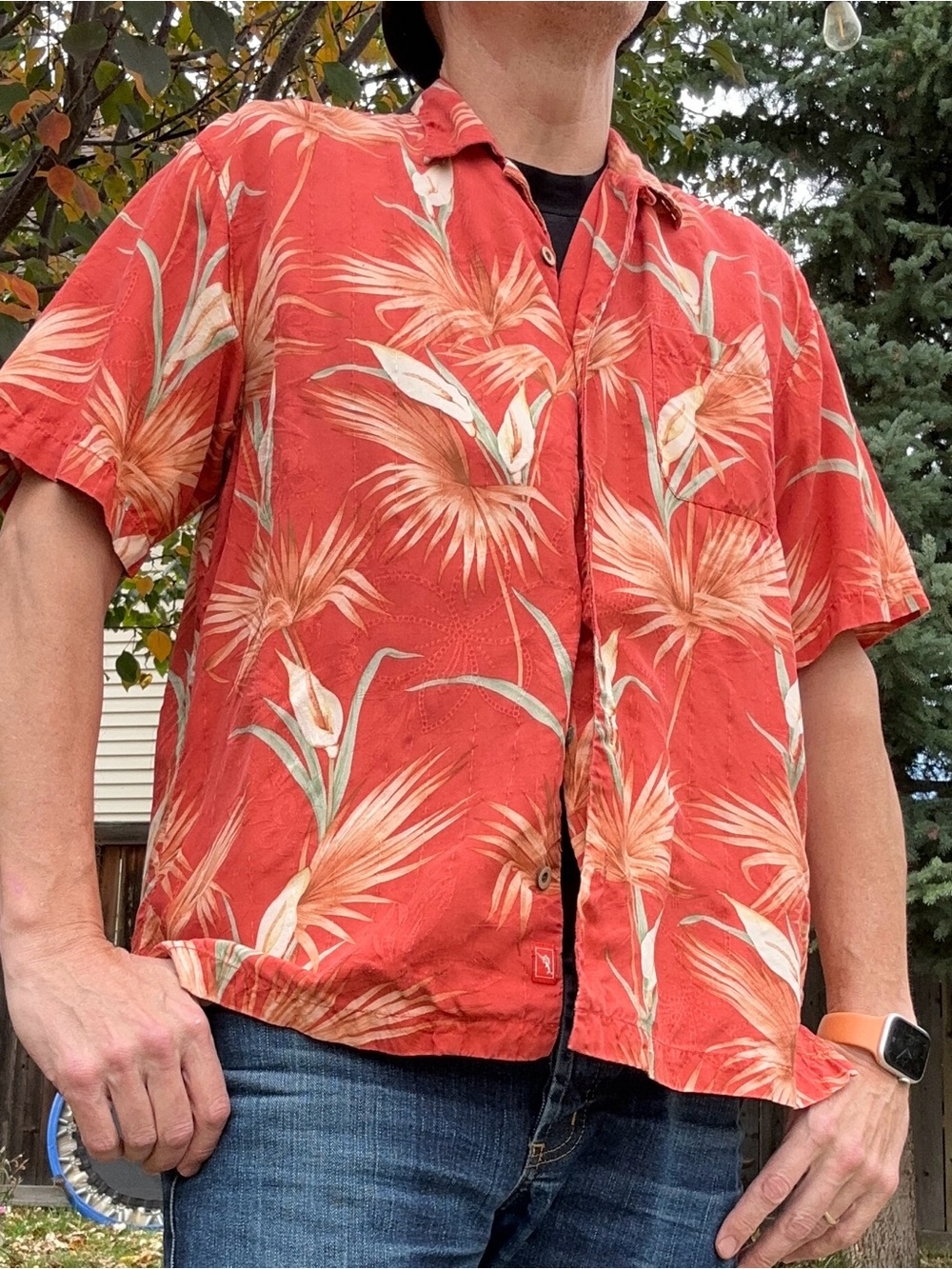 🌺 Get Your Beach On! Tommy Bahama Tropical Silk Shirt - Size L 🌺